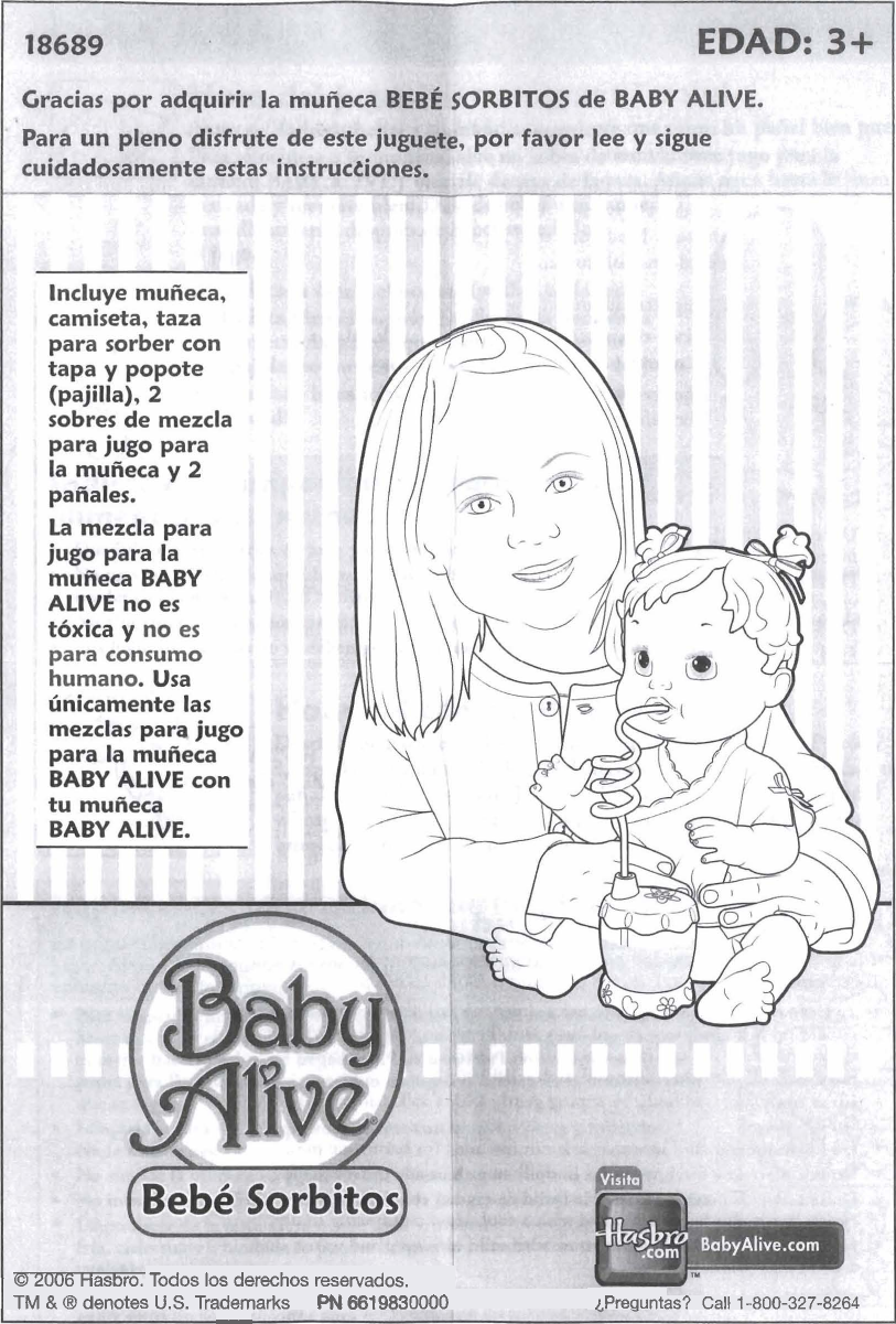 Page 3 of 4 - Hasbro Hasbro-Baby-Alive-Sip-N-Slurp-18689-Users-Manual- Hasbro-baby-alive-sip-n-slurp-18689-users-manual