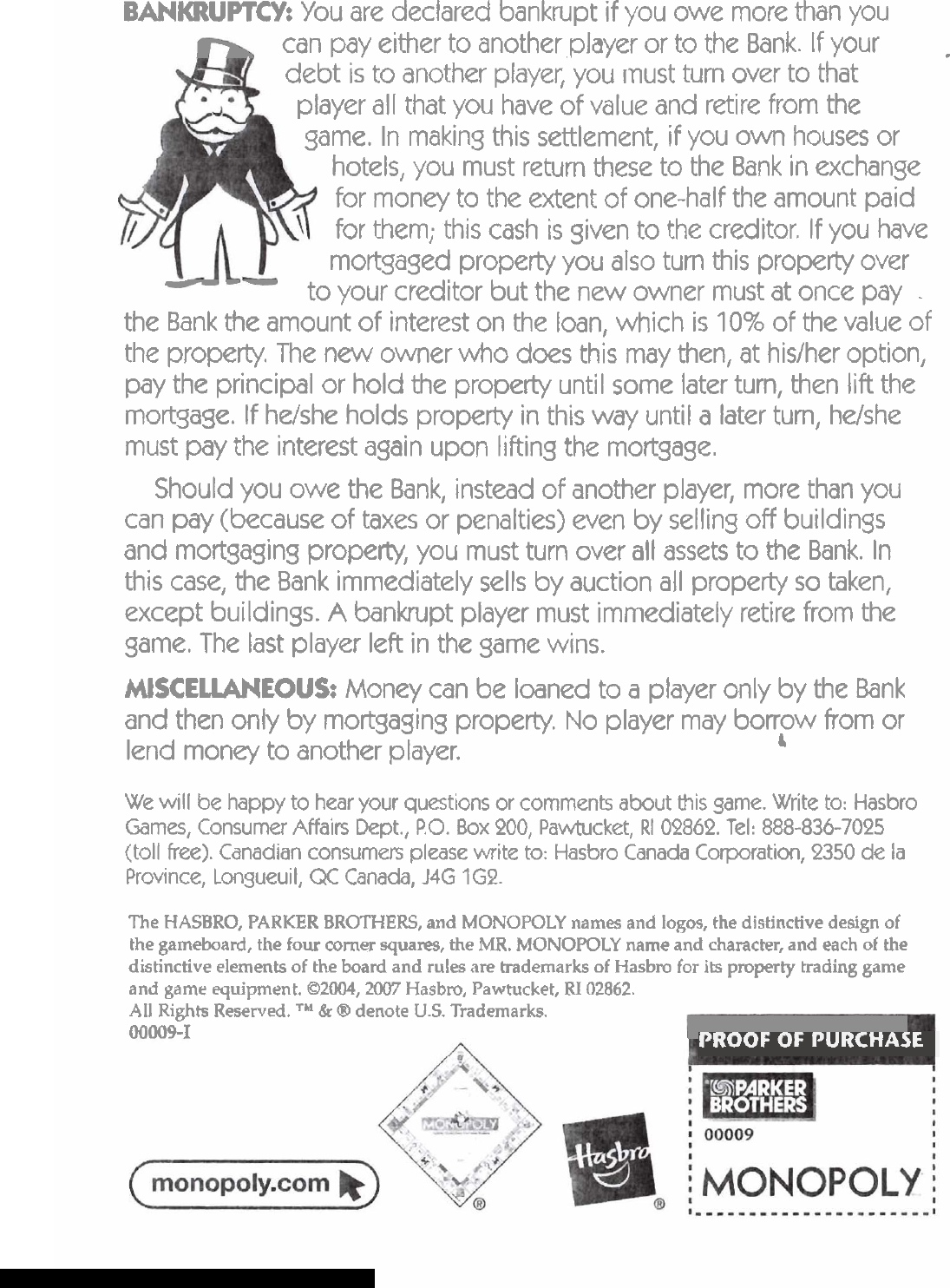 Page 8 of 8 - Hasbro Hasbro-Monopoly-Instruction-Manual-820241 ManualsLib - Makes It Easy To Find Manuals Online! User Manual