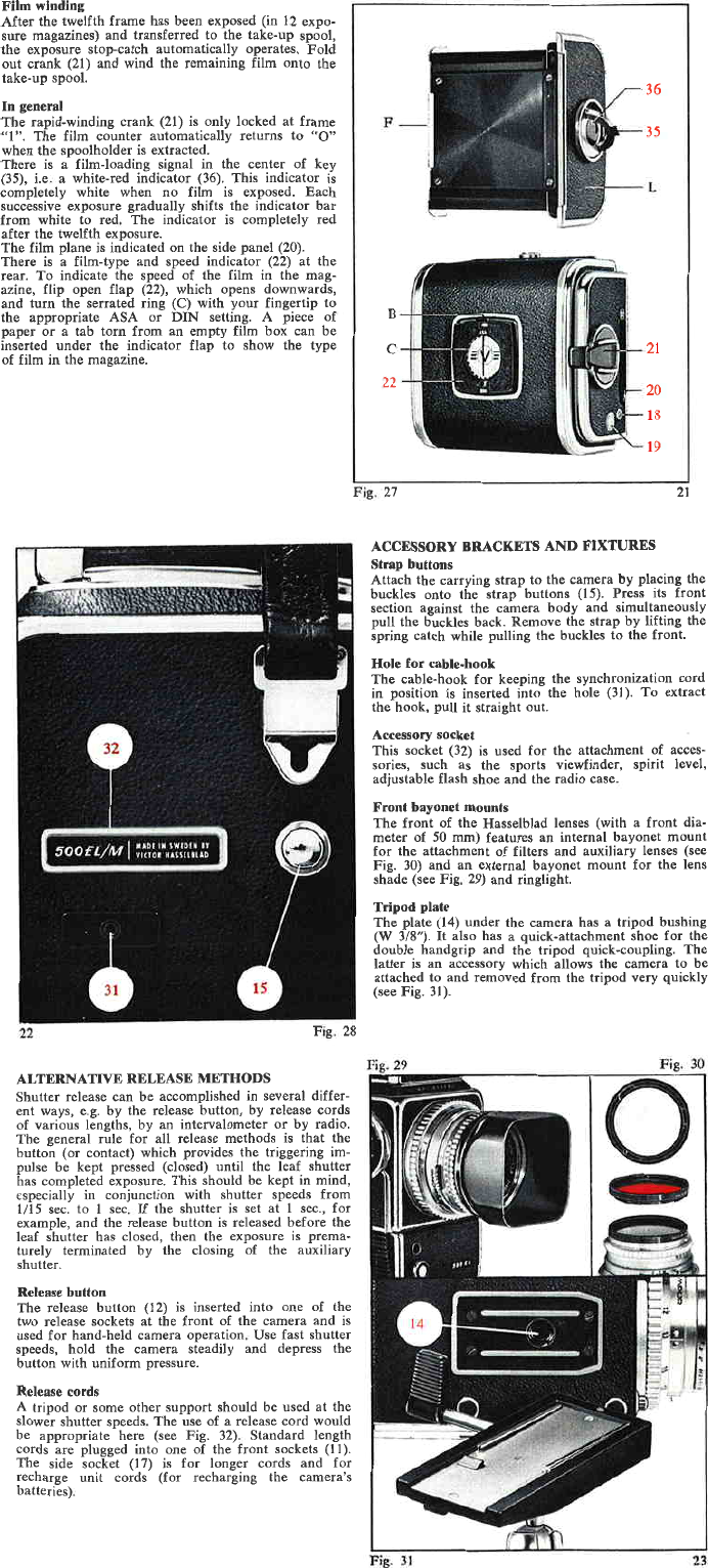 Page 8 of 9 - Hasselblad Hasselblad-500-El-M-Instruction-Manual-  Hasselblad-500-el-m-instruction-manual