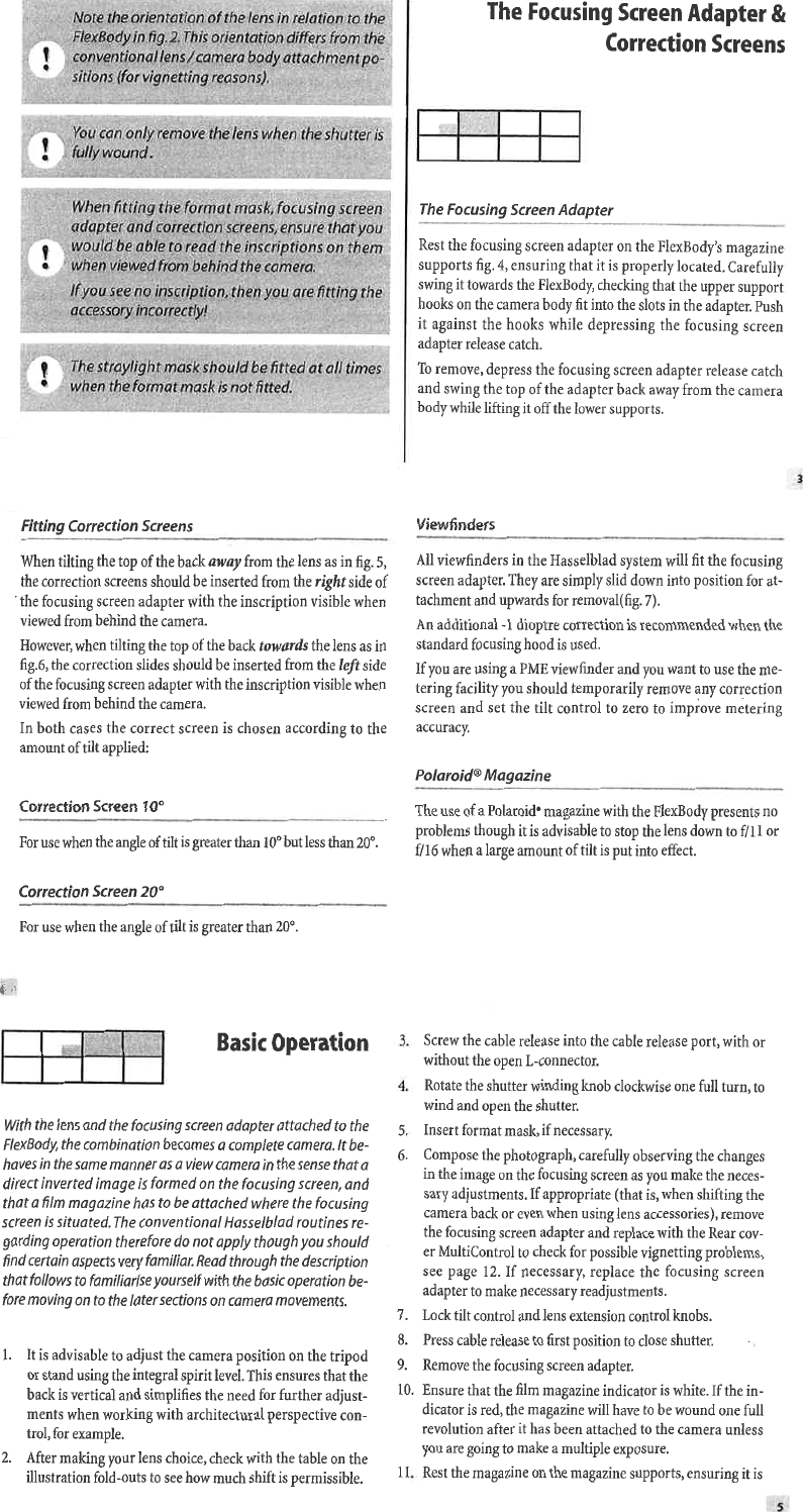 Page 7 of 11 - Hasselblad Hasselblad-Flexbody-User-Guide-  Hasselblad-flexbody-user-guide