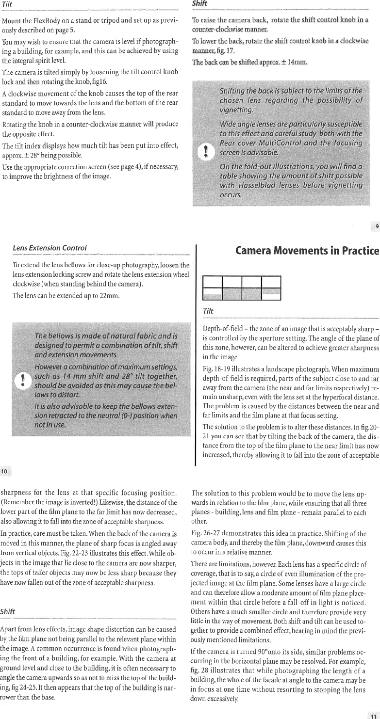 Page 9 of 11 - Hasselblad Hasselblad-Flexbody-User-Guide-  Hasselblad-flexbody-user-guide