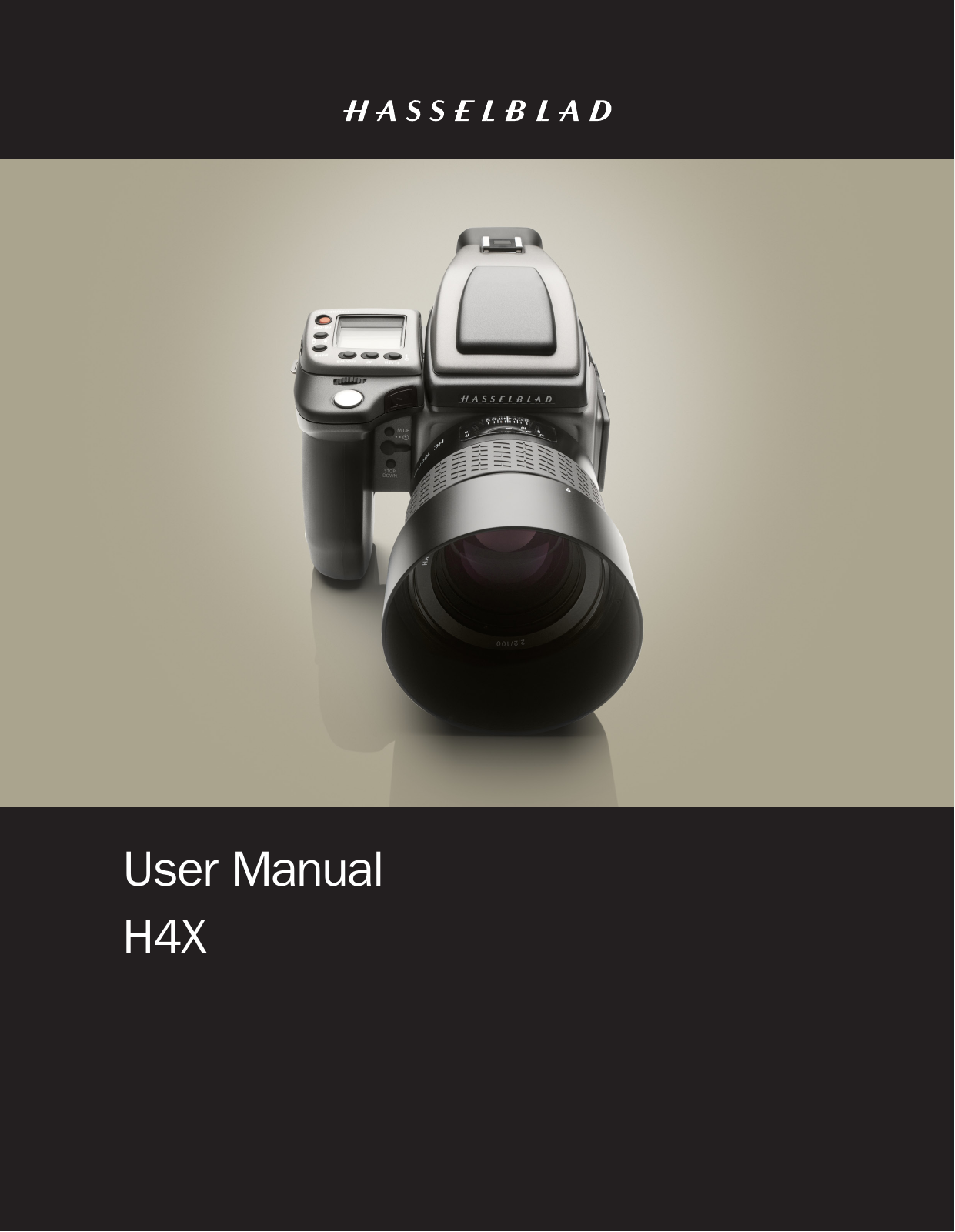 Hasselblad H4X Users Manual