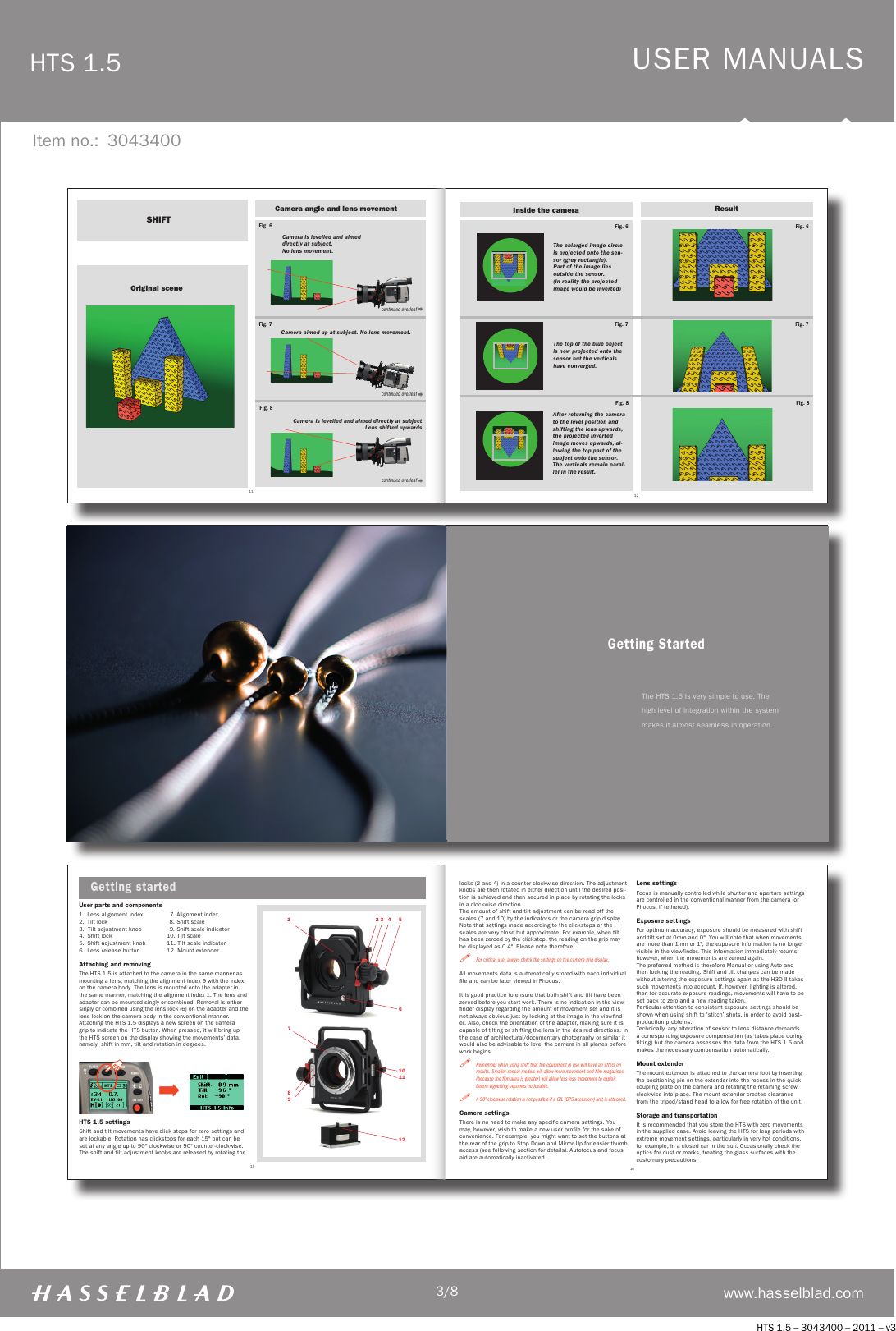 Page 3 of 8 - Hasselblad Hasselblad-Hts-1-5-User-Guide-  Hasselblad-hts-1-5-user-guide