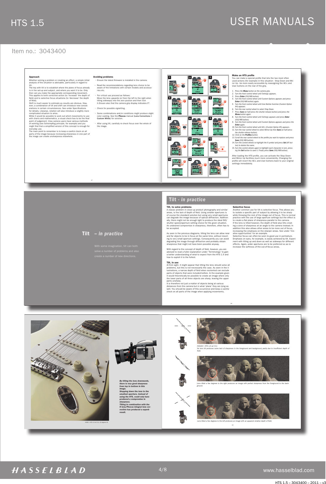 Page 4 of 8 - Hasselblad Hasselblad-Hts-1-5-User-Guide-  Hasselblad-hts-1-5-user-guide