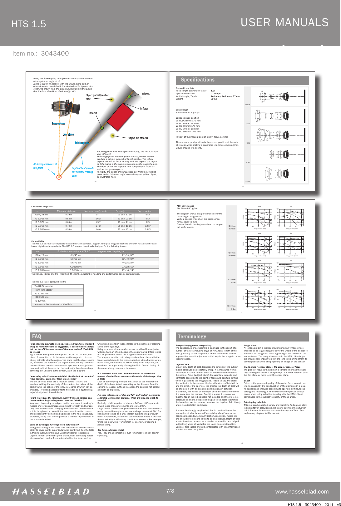 Page 7 of 8 - Hasselblad Hasselblad-Hts-1-5-User-Guide-  Hasselblad-hts-1-5-user-guide