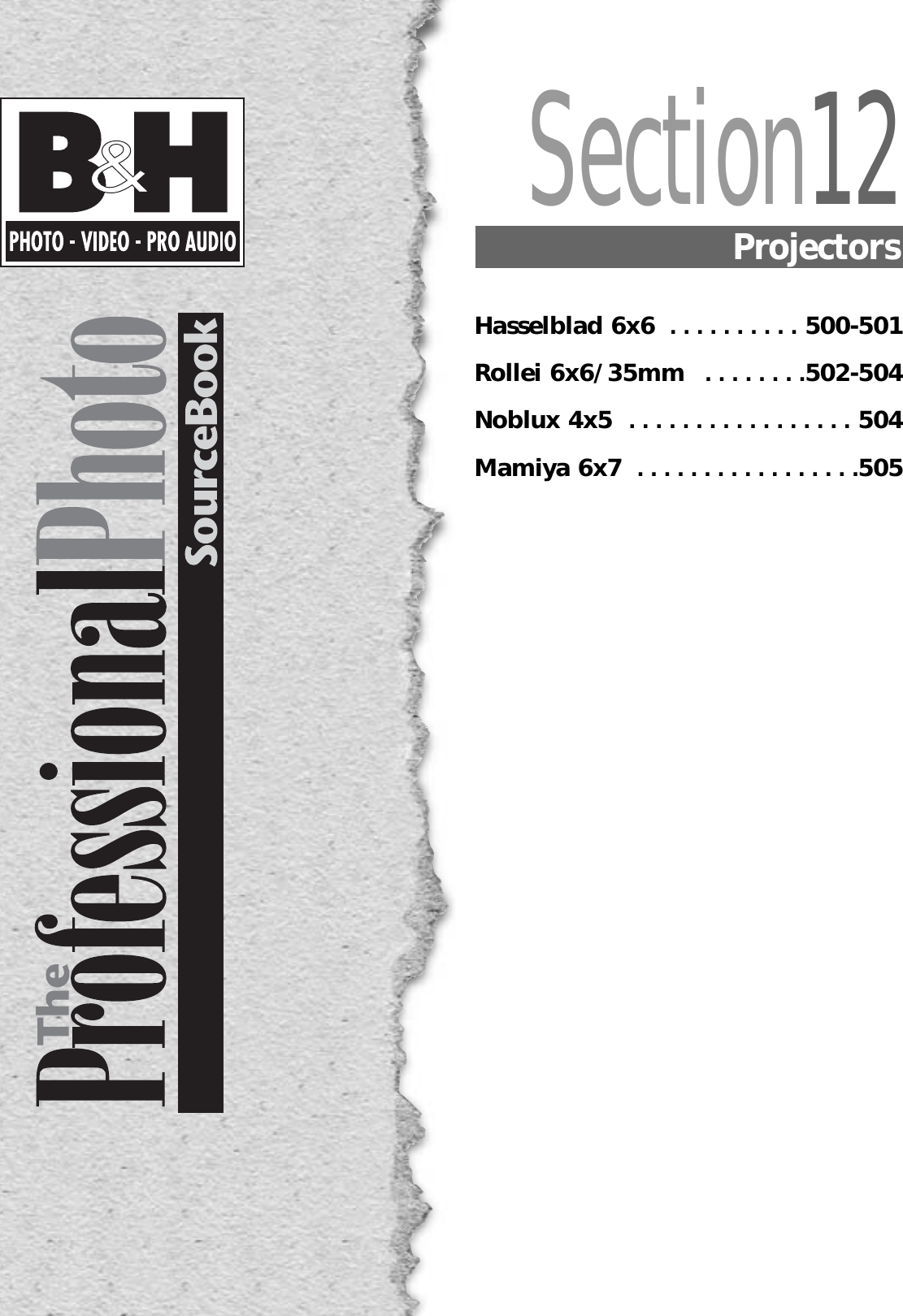 Page 1 of 7 - Hasselblad Hasselblad-Pcp-80-Users-Manual- 12. Projectors 500-506 (x)  Hasselblad-pcp-80-users-manual