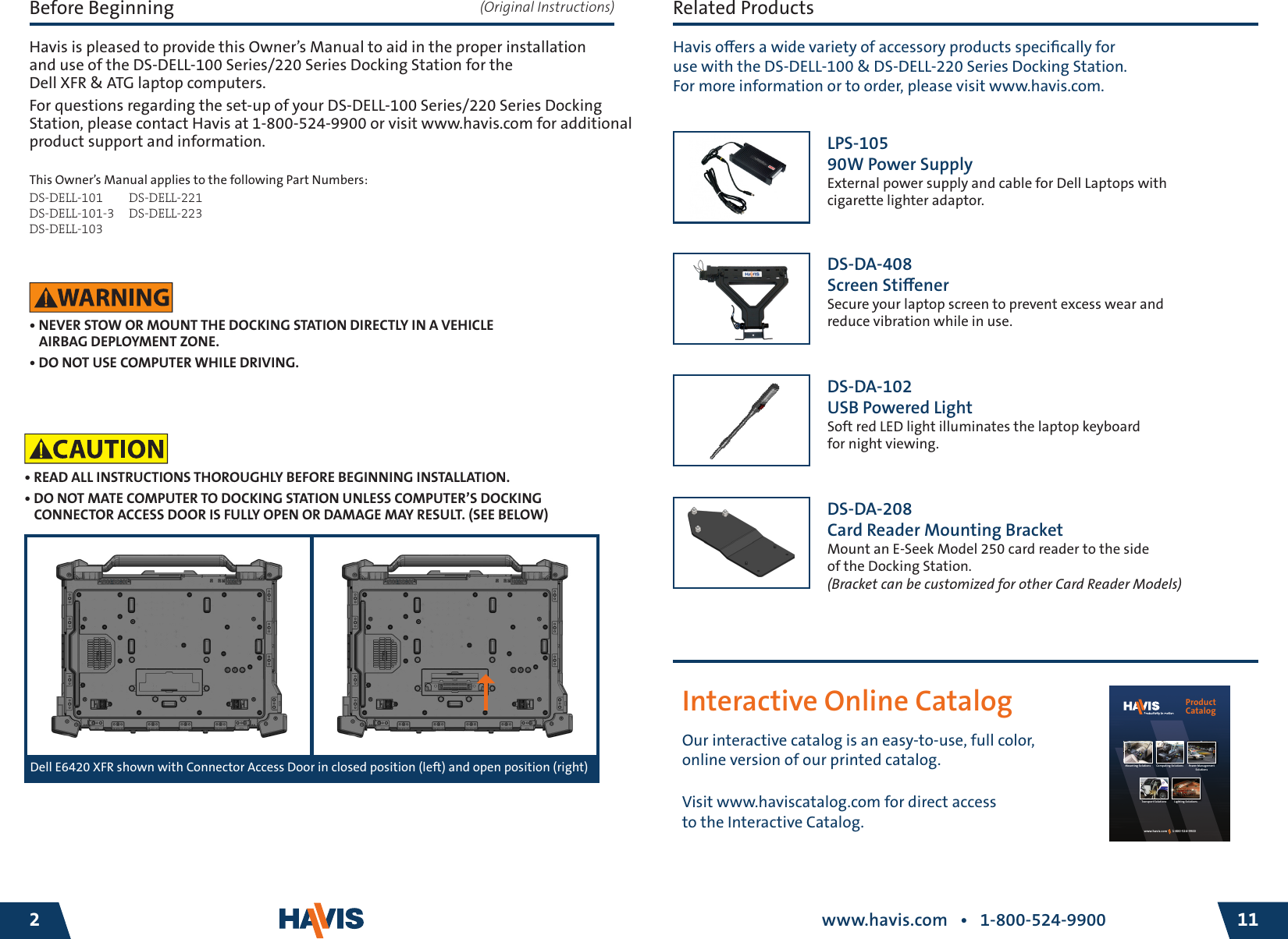 Page 11 of 12 - Havis-Shields Havis-Shields-Ds-Dell-101-Users-Manual-  Havis-shields-ds-dell-101-users-manual