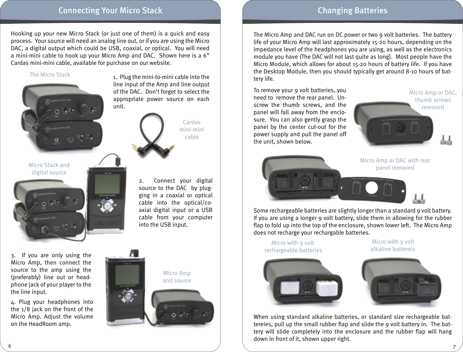 Page 4 of 7 - Headroom Headroom-Headphone-Amplifier-And-Digital-Analog-Converter-Users-Manual- MicroAmpDACManual  Headroom-headphone-amplifier-and-digital-analog-converter-users-manual