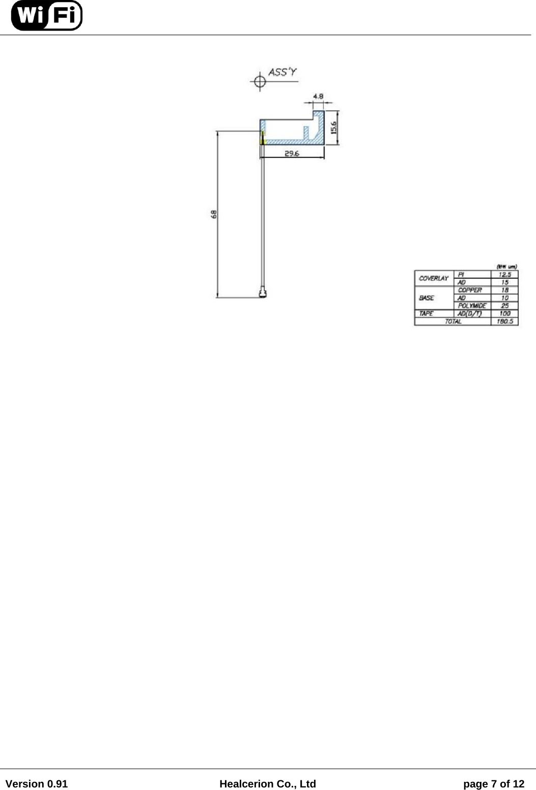 Version 0.91  Healcerion Co., Ltd  page 7 of 12    