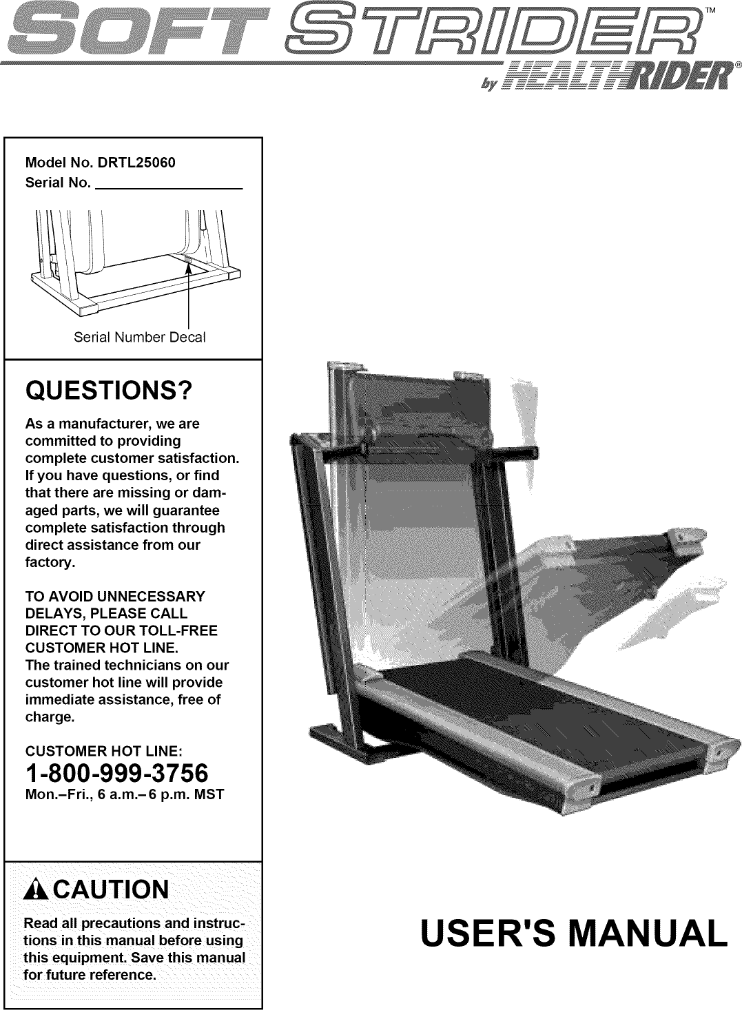 healthrider treadmill manual