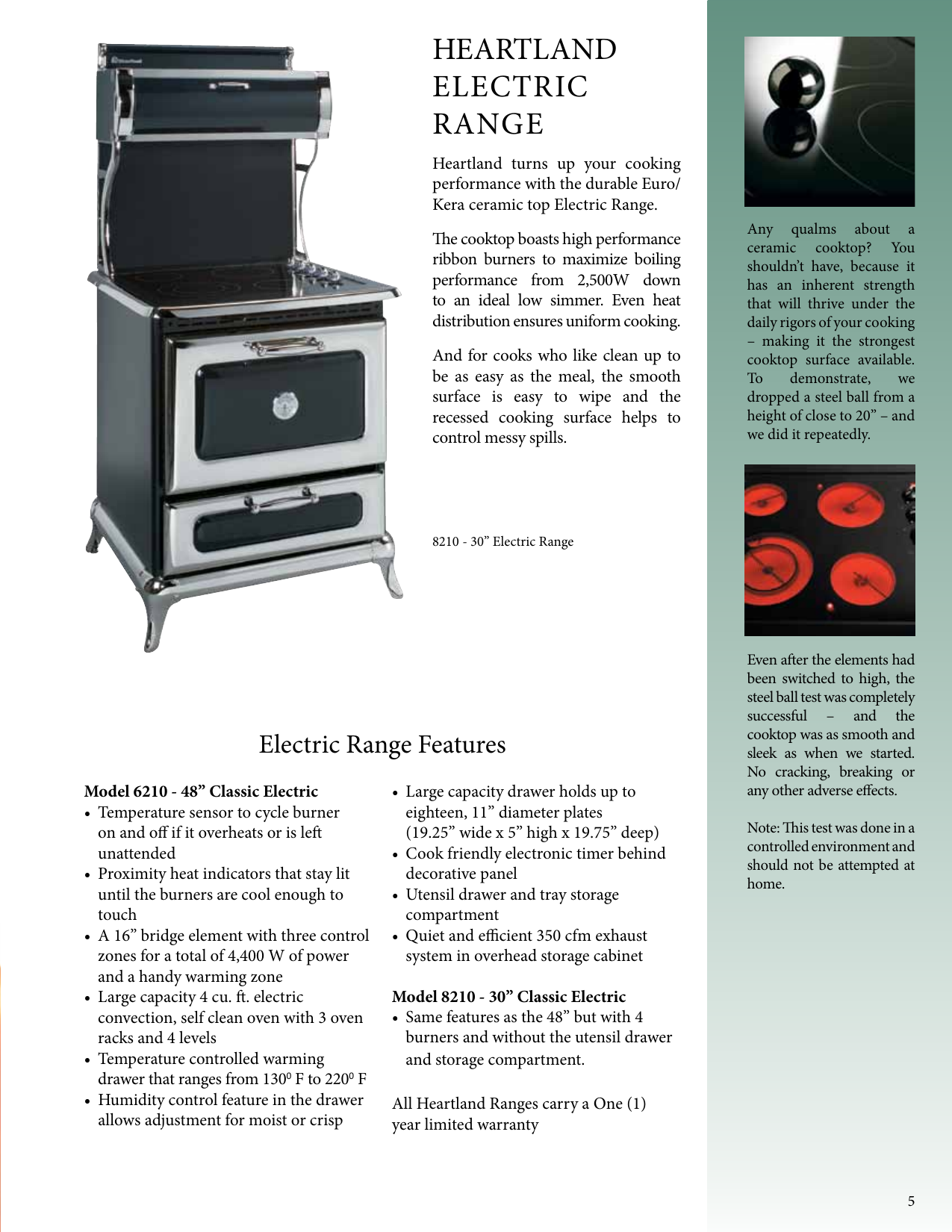 Page 5 of 12 - Heartland Heartland-Heartland-Range-Hcbmr19L-Wht-Users-Manual-  Heartland-heartland-range-hcbmr19l-wht-users-manual