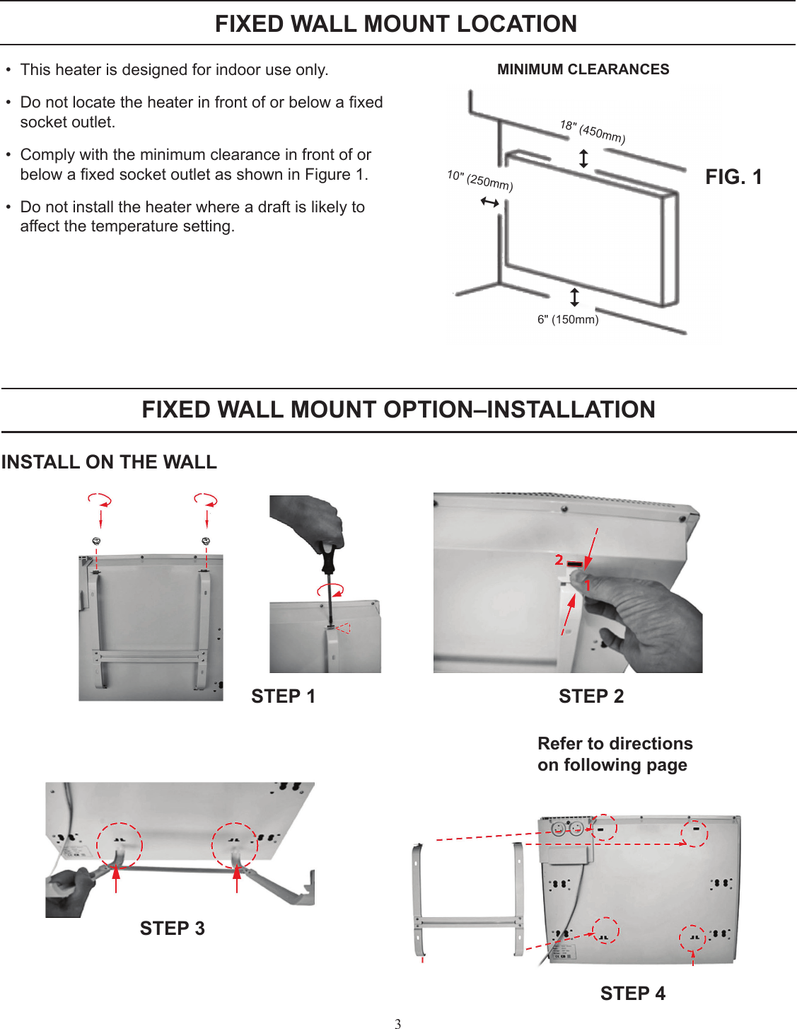Page 3 of 8 - Heat-Controller Heat-Controller-Glass-Panel-Heater-Quick-Start-Guide