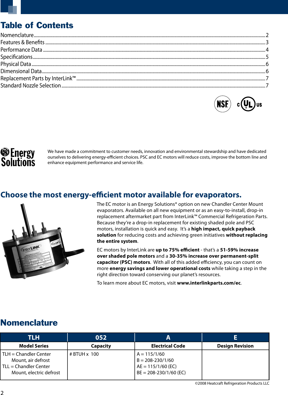 Page 2 of 8 - Heatcraft-Refrigeration-Products Heatcraft-Refrigeration-Products-Air-Defrost-Tlh-Users-Manual- Heatcraft-refrigeration-products-air-defrost-tlh-users-manual