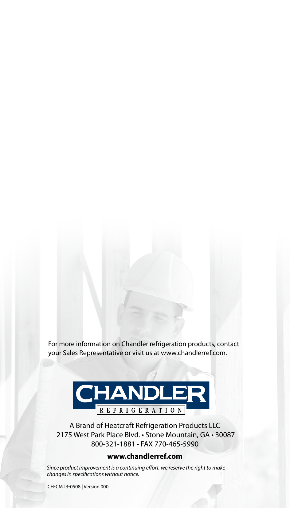 Page 8 of 8 - Heatcraft-Refrigeration-Products Heatcraft-Refrigeration-Products-Air-Defrost-Tlh-Users-Manual- Heatcraft-refrigeration-products-air-defrost-tlh-users-manual