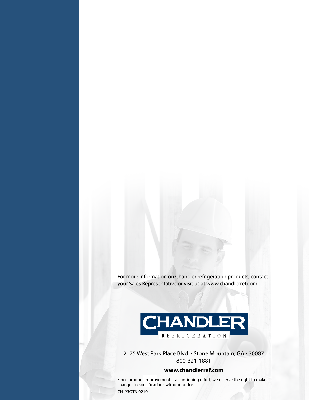 Page 12 of 12 - Heatcraft-Refrigeration-Products Heatcraft-Refrigeration-Products-Chandler-Ptn-Users-Manual-  Heatcraft-refrigeration-products-chandler-ptn-users-manual