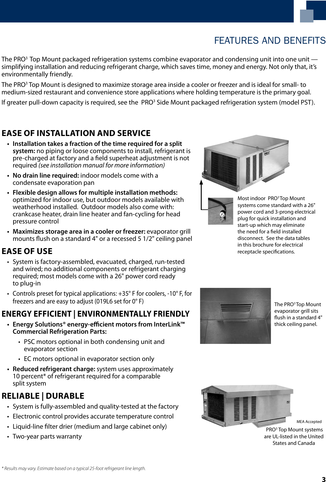 Page 3 of 8 - Heatcraft-Refrigeration-Products Heatcraft-Refrigeration-Products-Pro3-Top-Mount-Ptn-Users-Manual-  Heatcraft-refrigeration-products-pro3-top-mount-ptn-users-manual