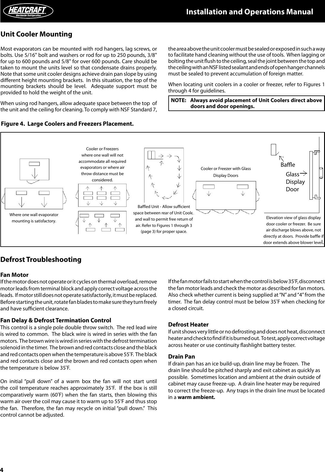Page 4 of 8 - Heatcraft-Refrigeration-Products Heatcraft-Refrigeration-Products-Unit-Coolers-H-Im-Uc-Users-Manual-  Heatcraft-refrigeration-products-unit-coolers-h-im-uc-users-manual