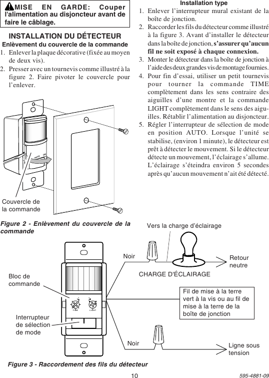 Page 10 of 12 - Heath-Zenith Heath-Zenith-Motion-Sensor-Wall-Switch-Sl-6105-Users-Manual- 595-4881-09  Heath-zenith-motion-sensor-wall-switch-sl-6105-users-manual