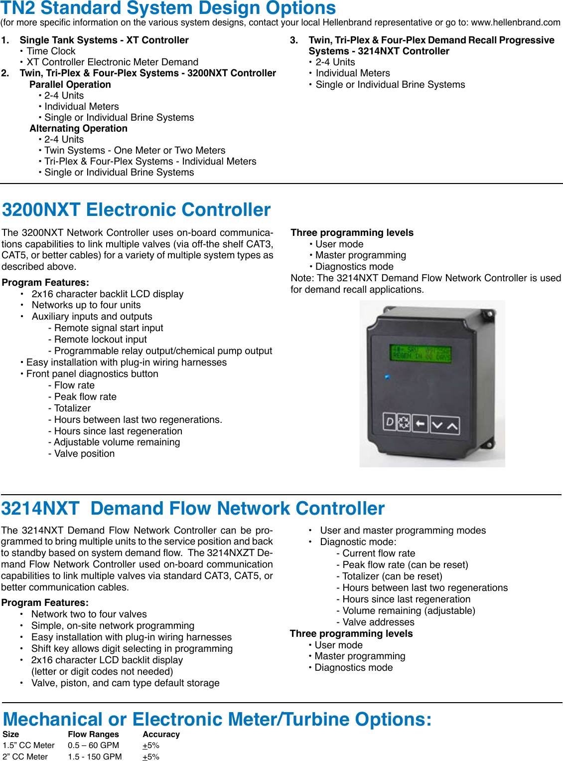 Hellenbrand Tn2 Series Users Manual