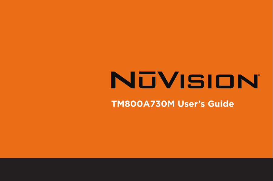 TM800A730M User&rsquo;s Guide