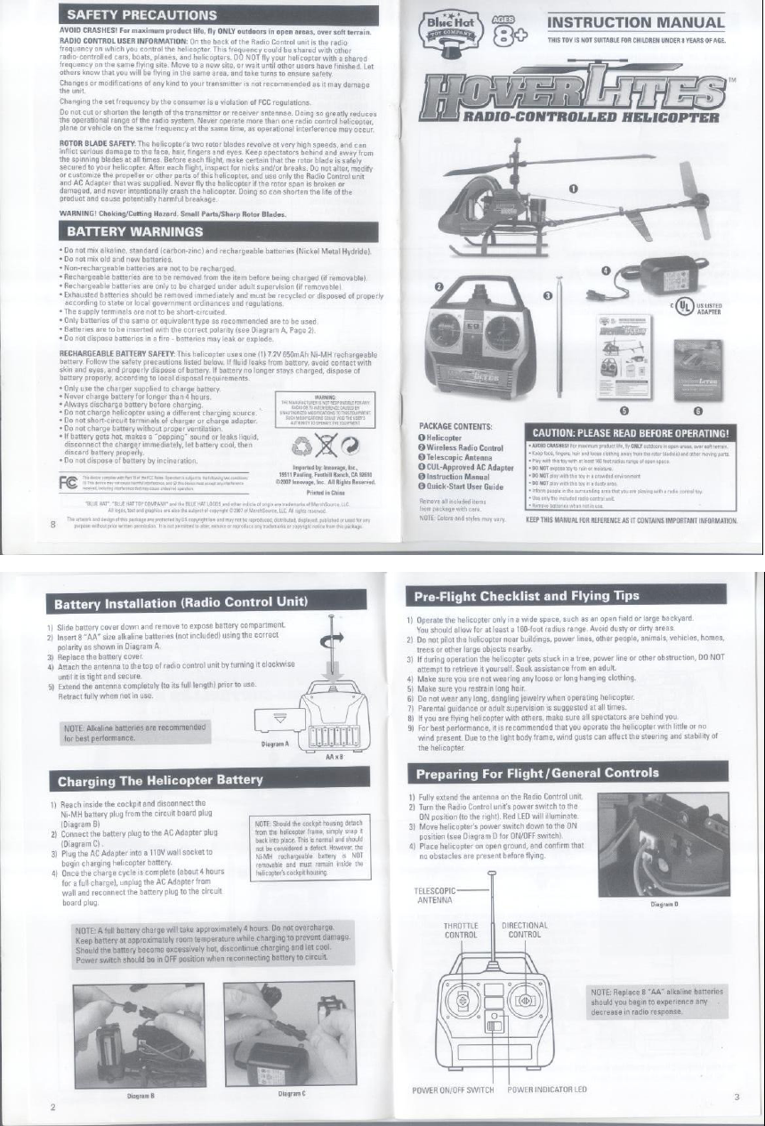 Heng Sheng Universal HSP1149 Toy Helicopter Remote Control User Manual