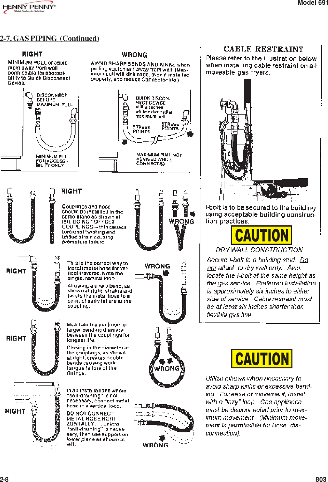 Page 8 of 11 - Henny-Penny Henny-Penny-Pfg-691-Users-Manual- PFG-691 Operators - Installation  Henny-penny-pfg-691-users-manual