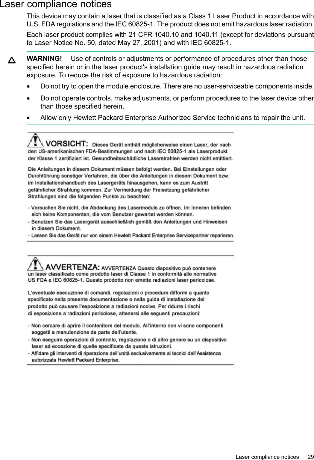 Page 29 of Hewlett Packard Enterprise APINR203P203 802.11 a/b/g/n/ac Wireless Access Point User Manual  3 of 3 