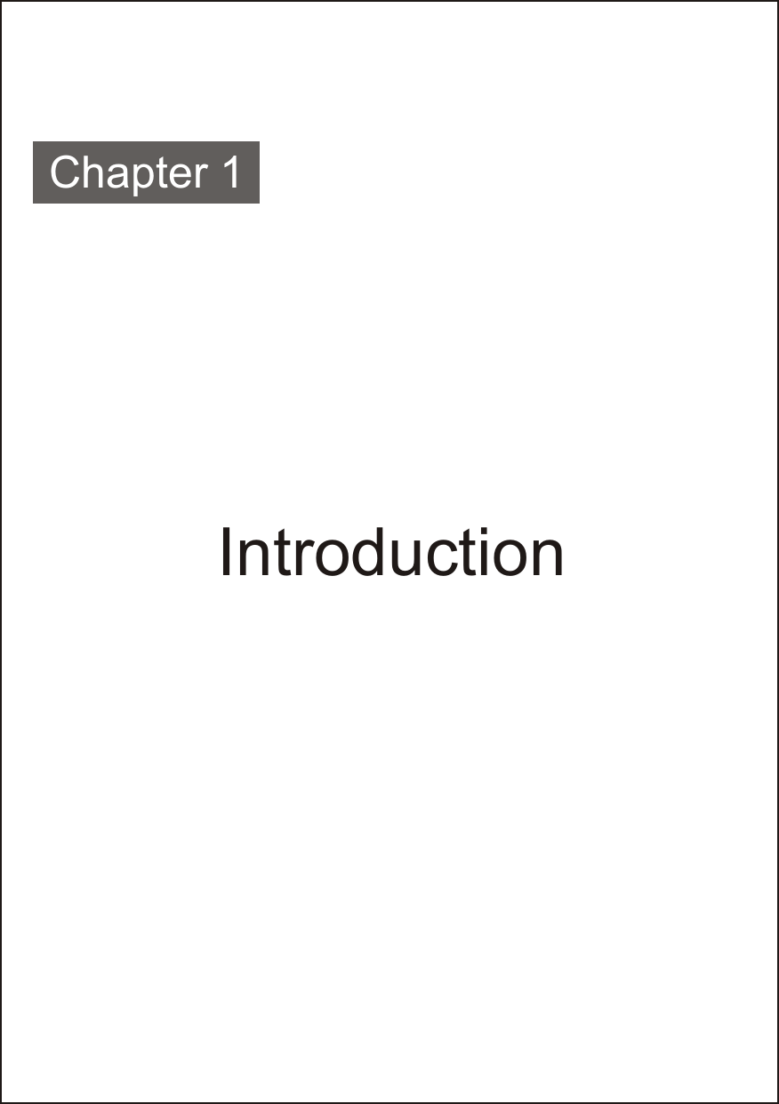 IntroductionChapter 1