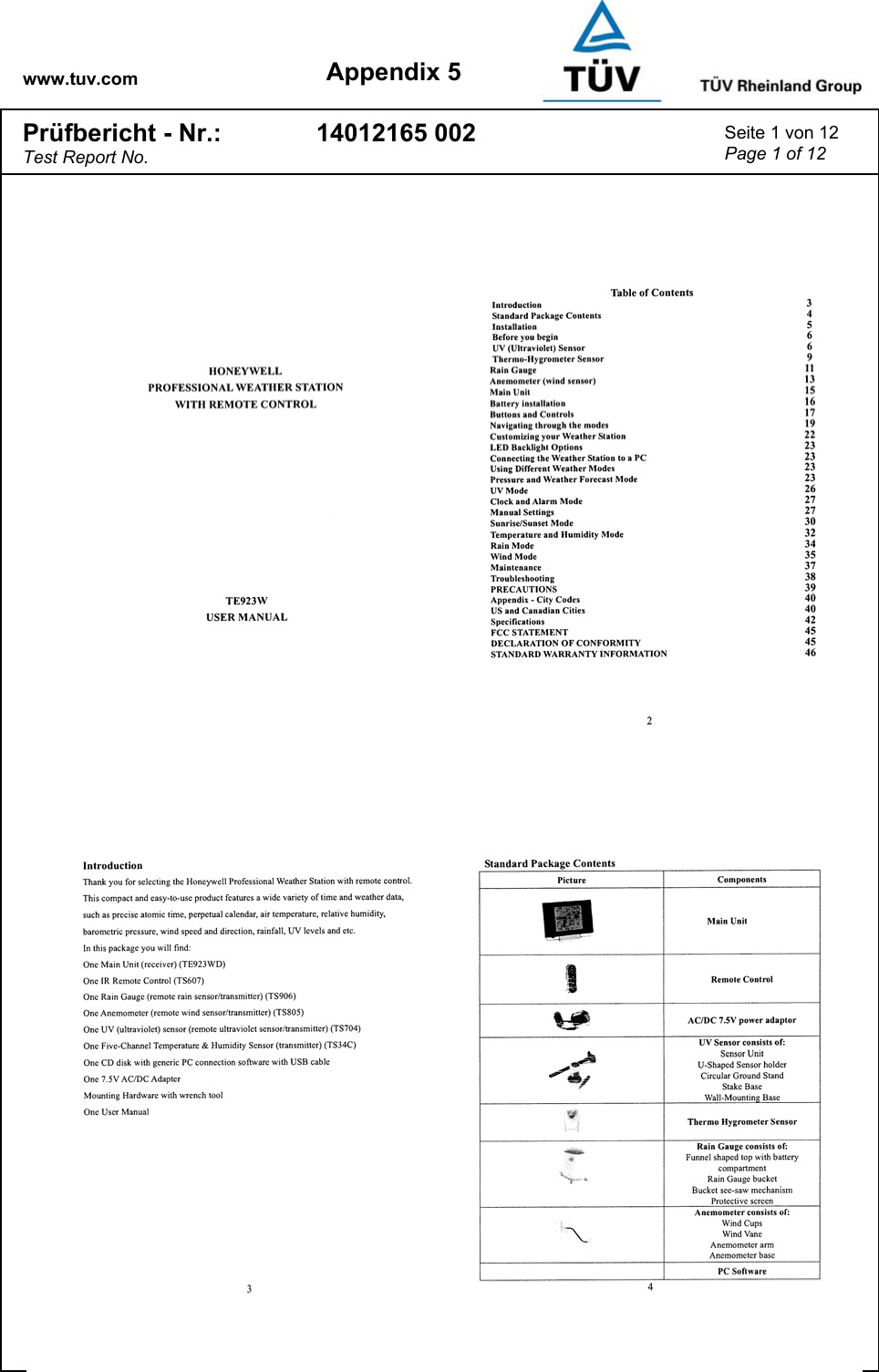 www.tuv.com Appendix 5 Prüfbericht - Nr.: Test Report No. 14012165 002  Seite 1 von 12 Page 1 of 12   