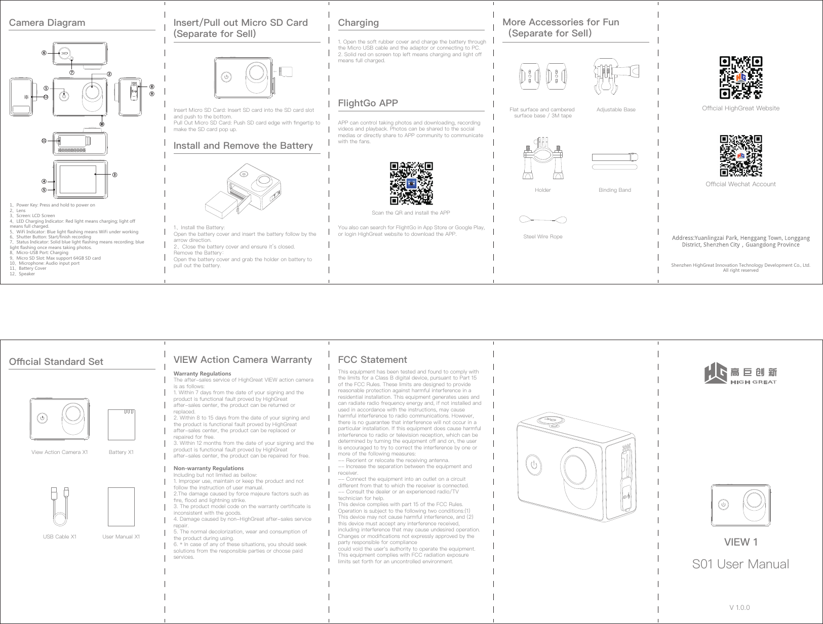 HighGreat Innovation Technology Development S01-VIEW HighGreat Camera ...