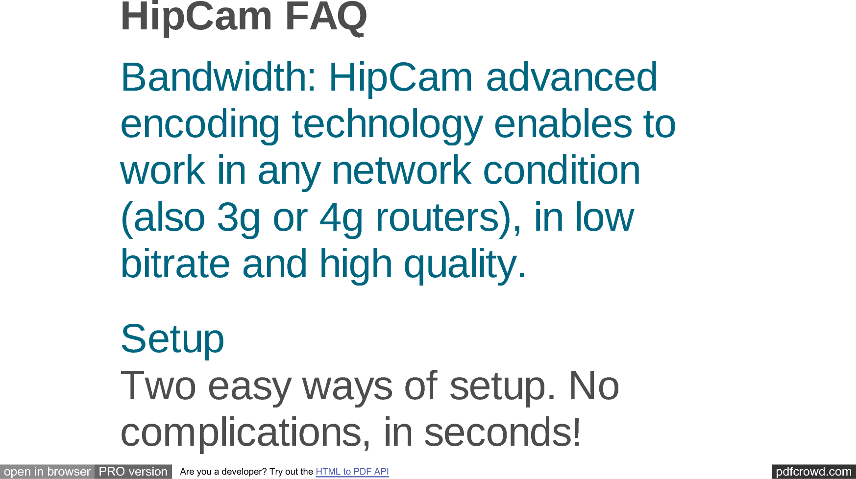 pdfcrowd.comopen in browser PRO version Are you a developer? Try out the HTML to PDF API+LS&amp;DP)$4%DQGZLGWK+LS&amp;DPDGYDQFHGHQFRGLQJWHFKQRORJ\HQDEOHVWRZRUNLQDQ\QHWZRUNFRQGLWLRQDOVRJRUJURXWHUVLQORZELWUDWHDQGKLJKTXDOLW\6HWXS7ZRHDV\ZD\VRIVHWXS1RFRPSOLFDWLRQVLQVHFRQGV