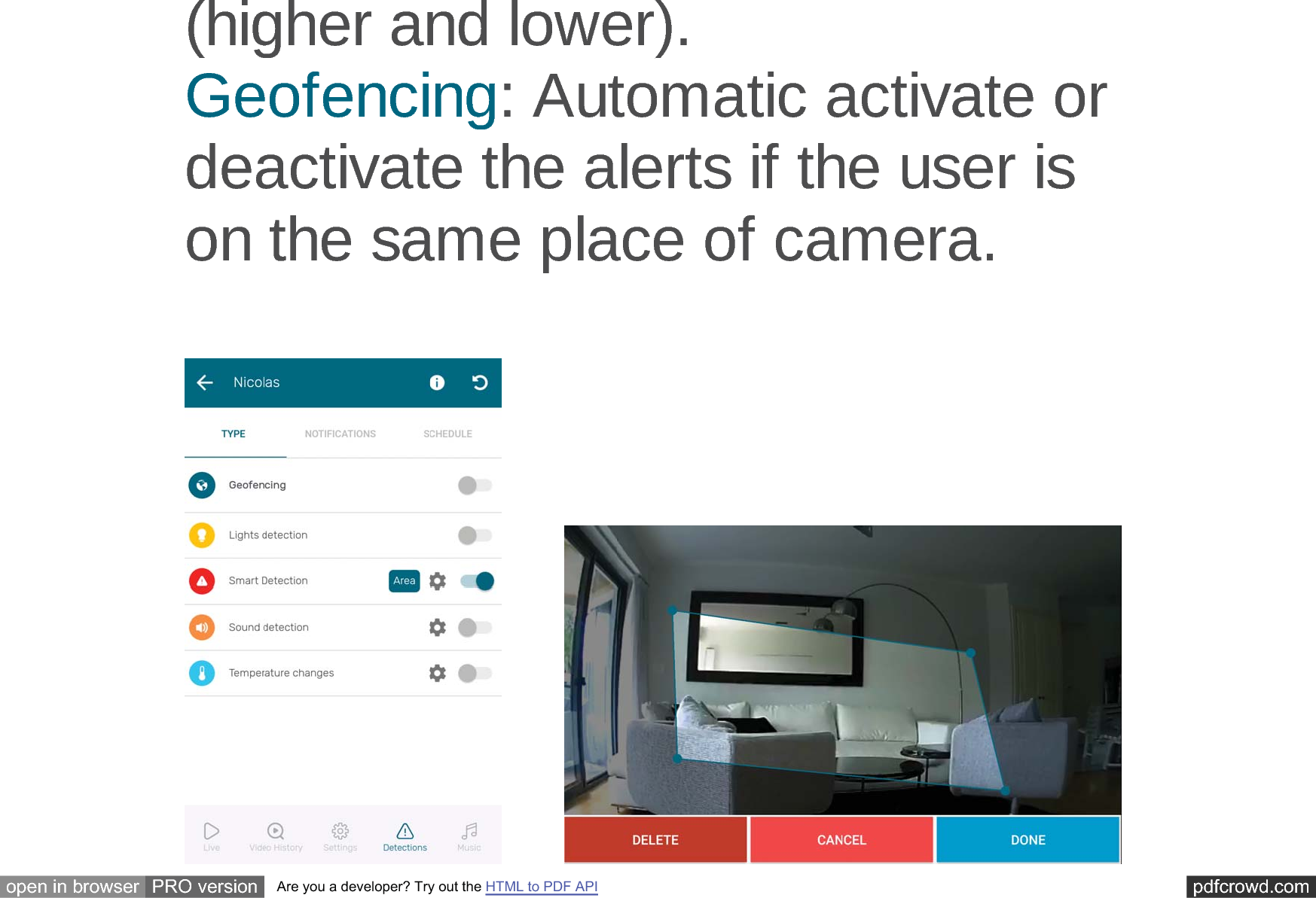 pdfcrowd.comopen in browser PRO version Are you a developer? Try out the HTML to PDF APIKLJKHUDQGORZHU*HRIHQFLQJ$XWRPDWLFDFWLYDWHRUGHDFWLYDWHWKHDOHUWVLIWKHXVHULVRQWKHVDPHSODFHRIFDPHUD 