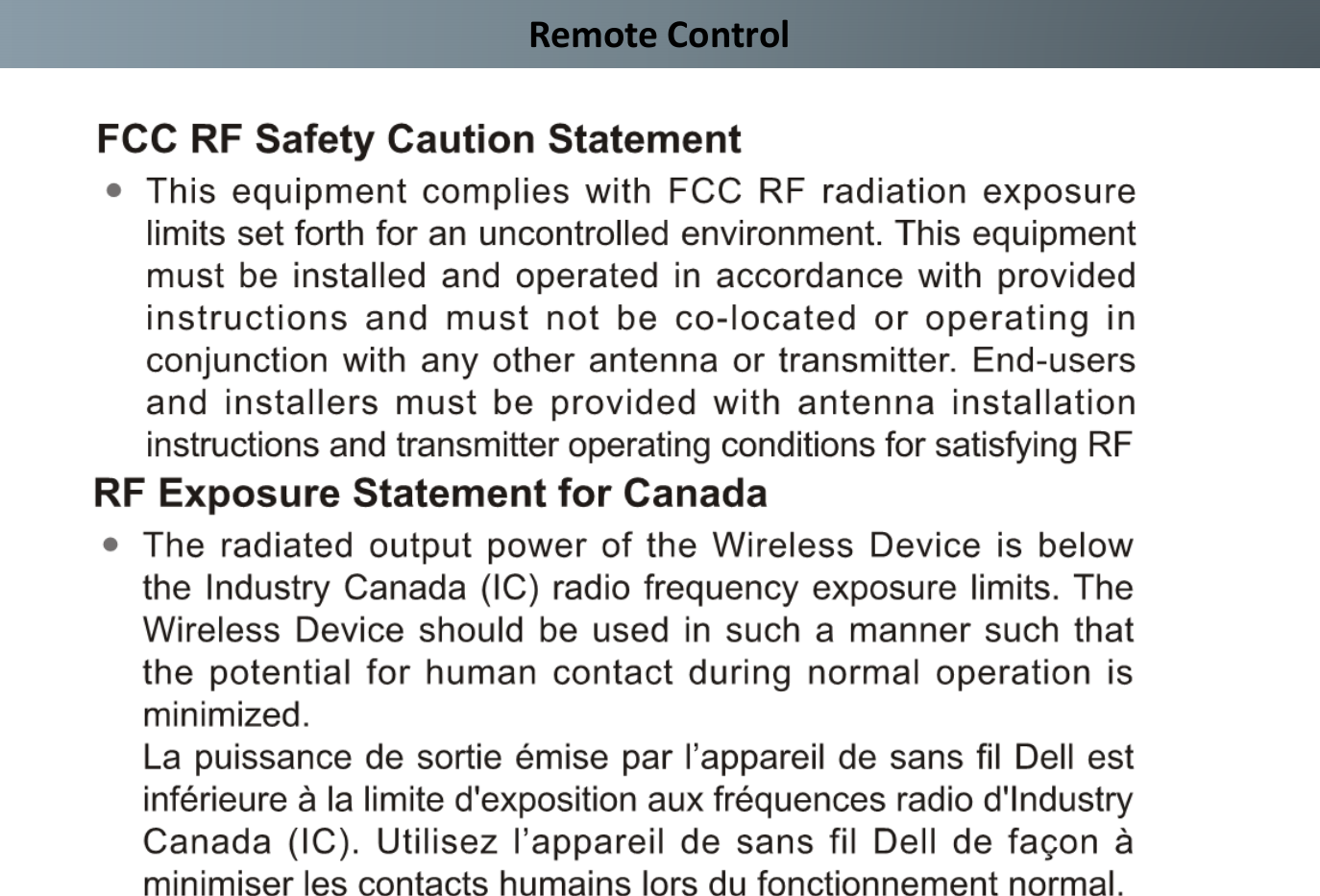 Remote Control