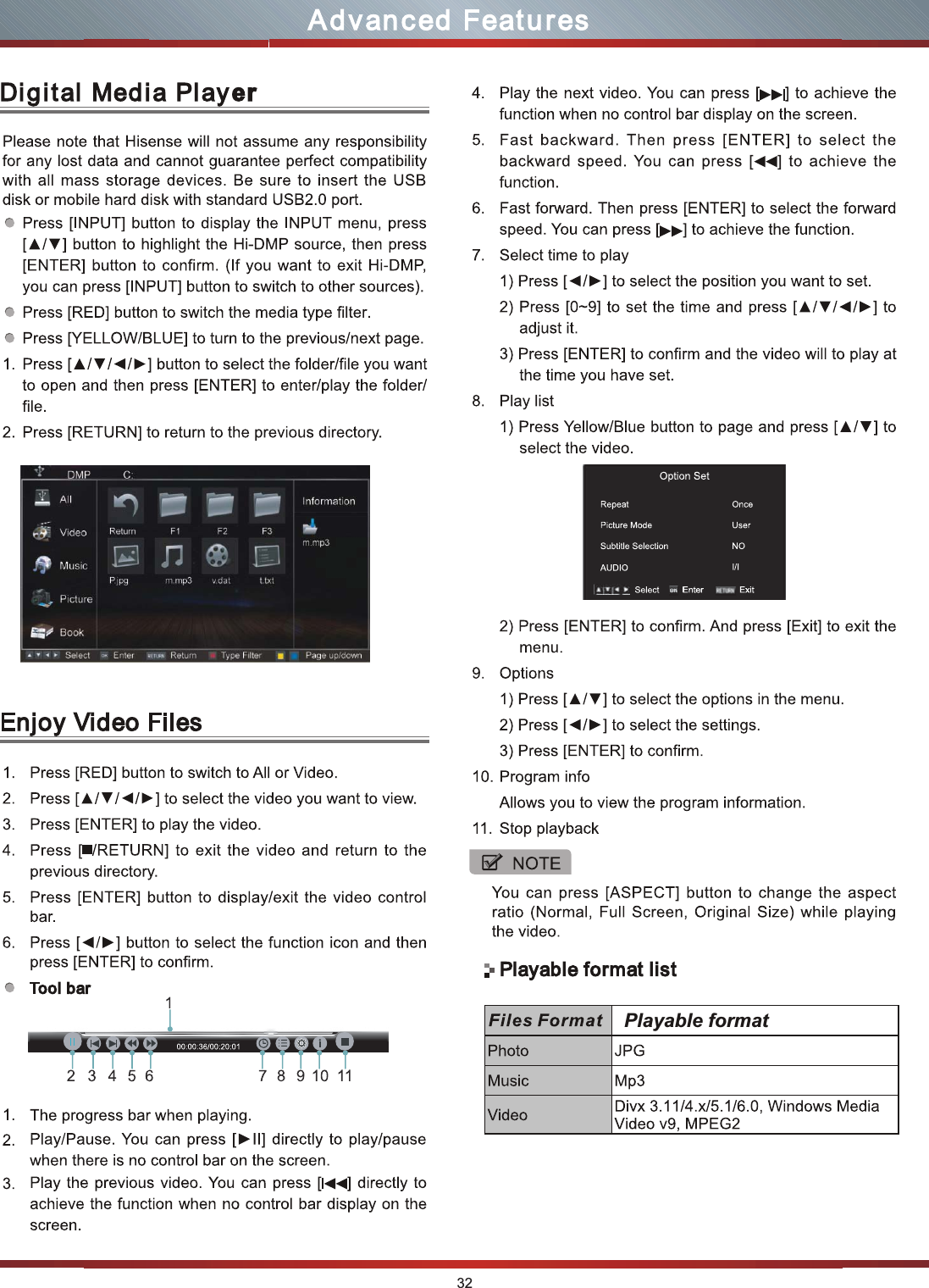 Playable format32