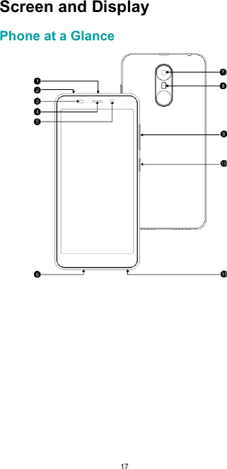  17Screen and Display  Phone at a Glance          