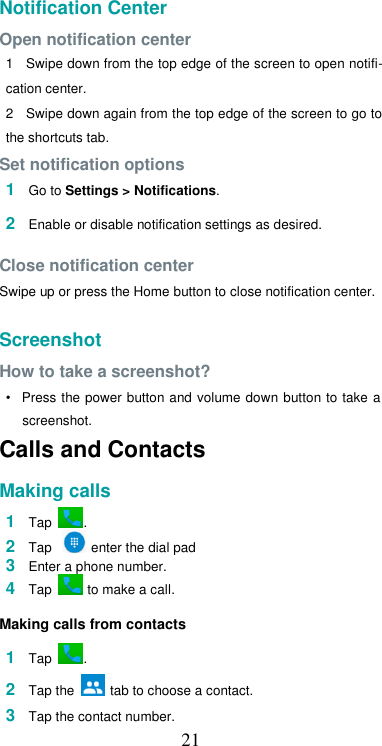 Page 22 of Hisense F23PLUS Mobile Phone User Manual