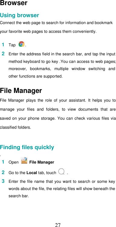 Page 28 of Hisense F23PLUS Mobile Phone User Manual