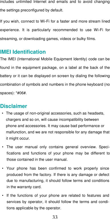 Page 34 of Hisense F23PLUS Mobile Phone User Manual