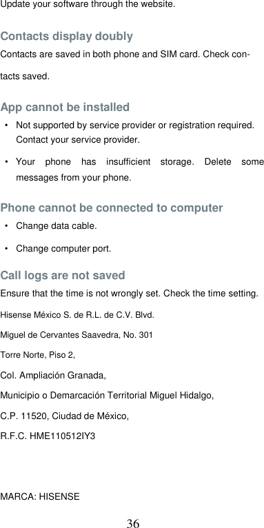 Page 37 of Hisense F23PLUS Mobile Phone User Manual