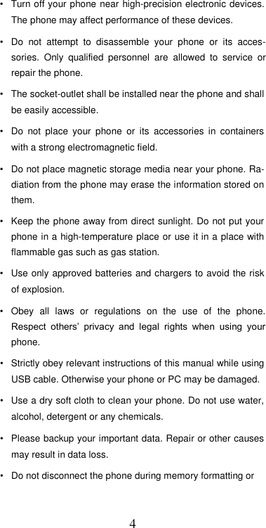 Page 5 of Hisense F23PLUS Mobile Phone User Manual