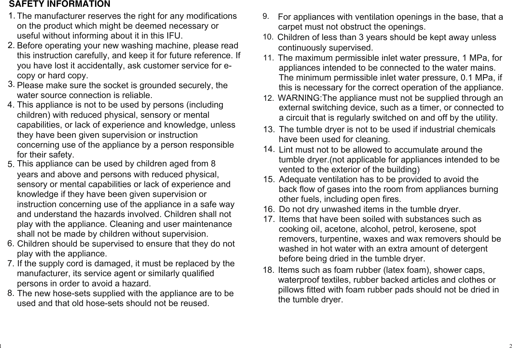 Page 3 of 12 - （1578475）X08060026-B-说明书（英语）-WFH8014  WDBL1014V-User-Manual