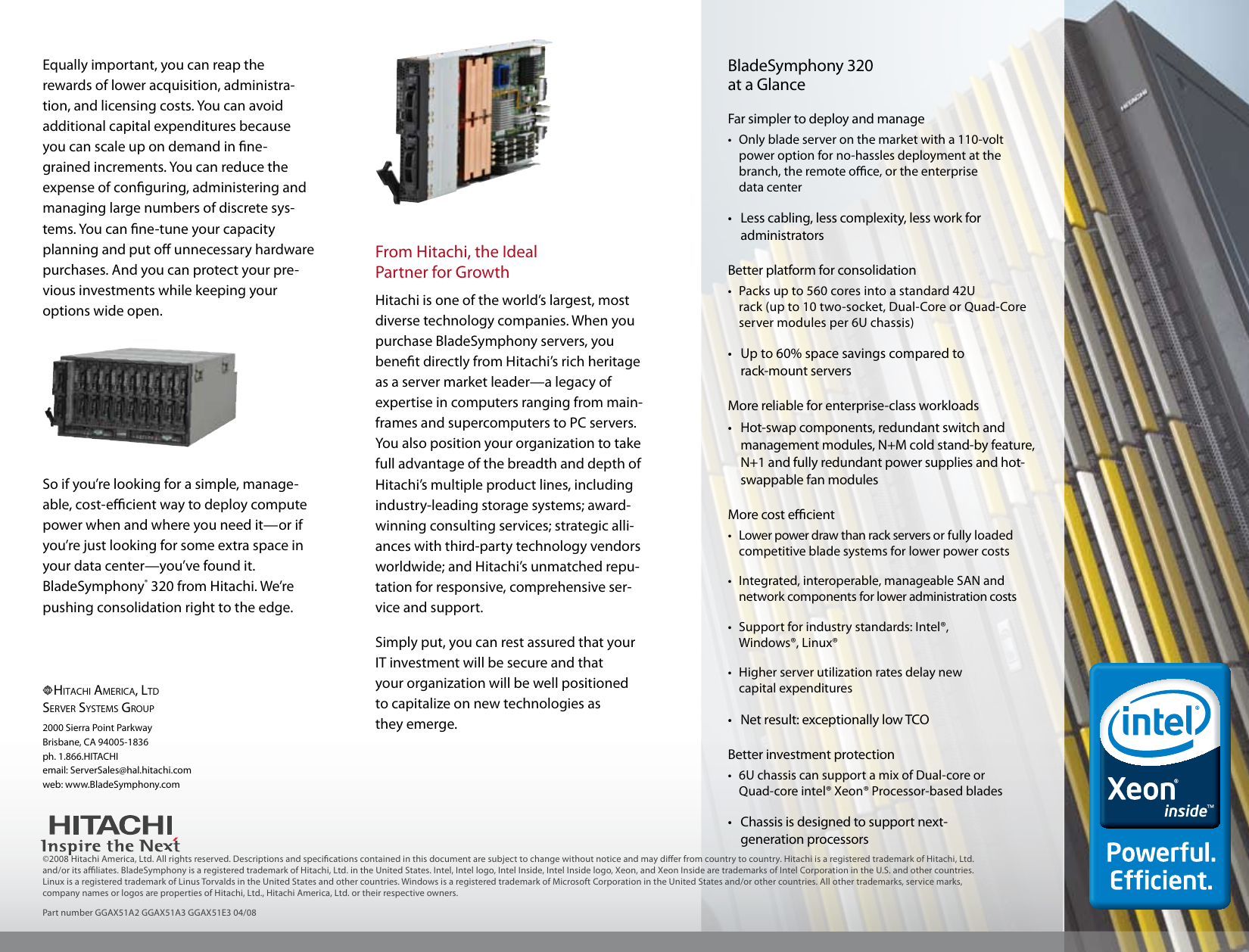 Page 4 of 4 - Hitachi  If Not Then Blade Symphony 320 Brochure Datasheet D08