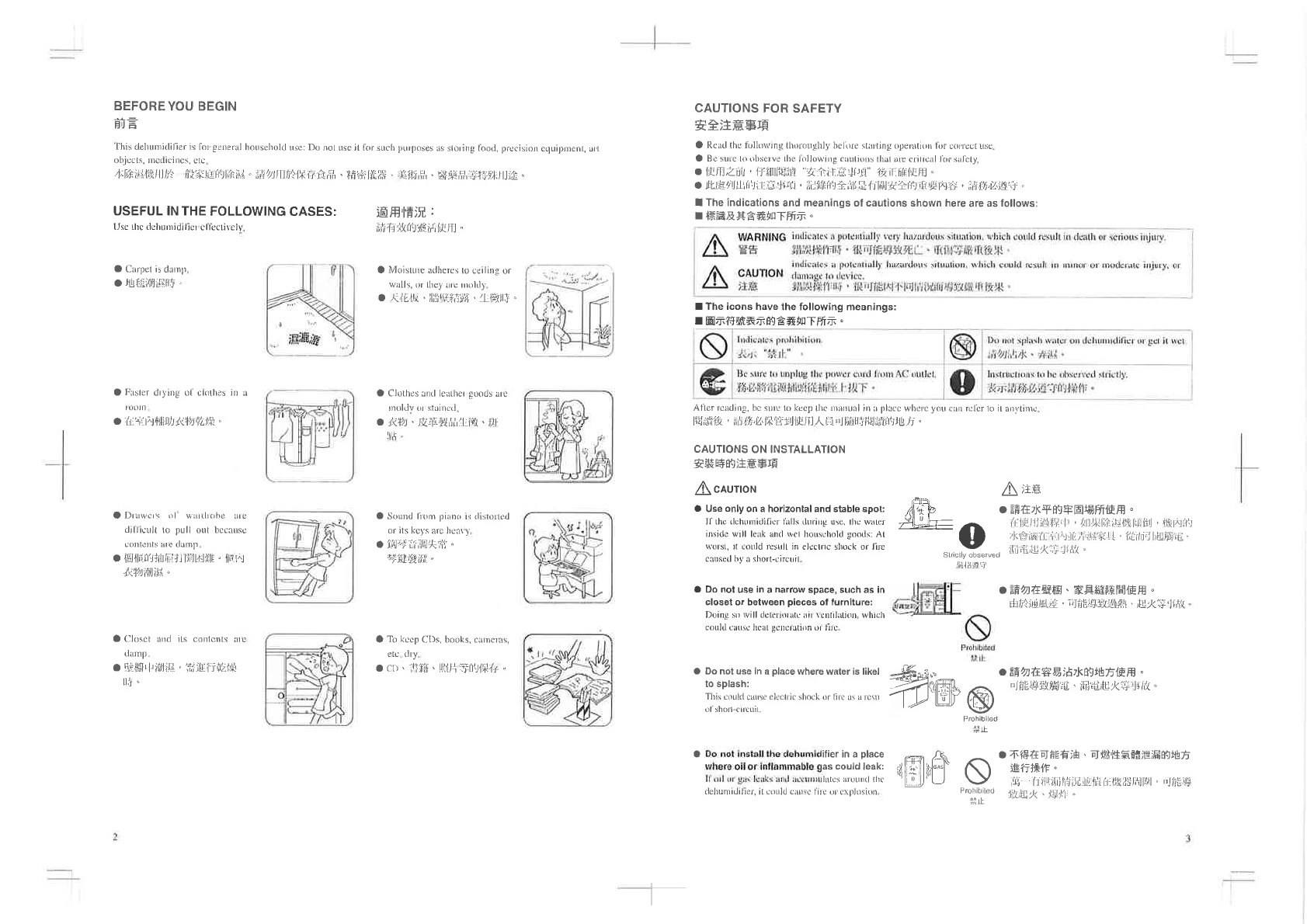 Hitachi Dehumidifier 155ex Users Manual