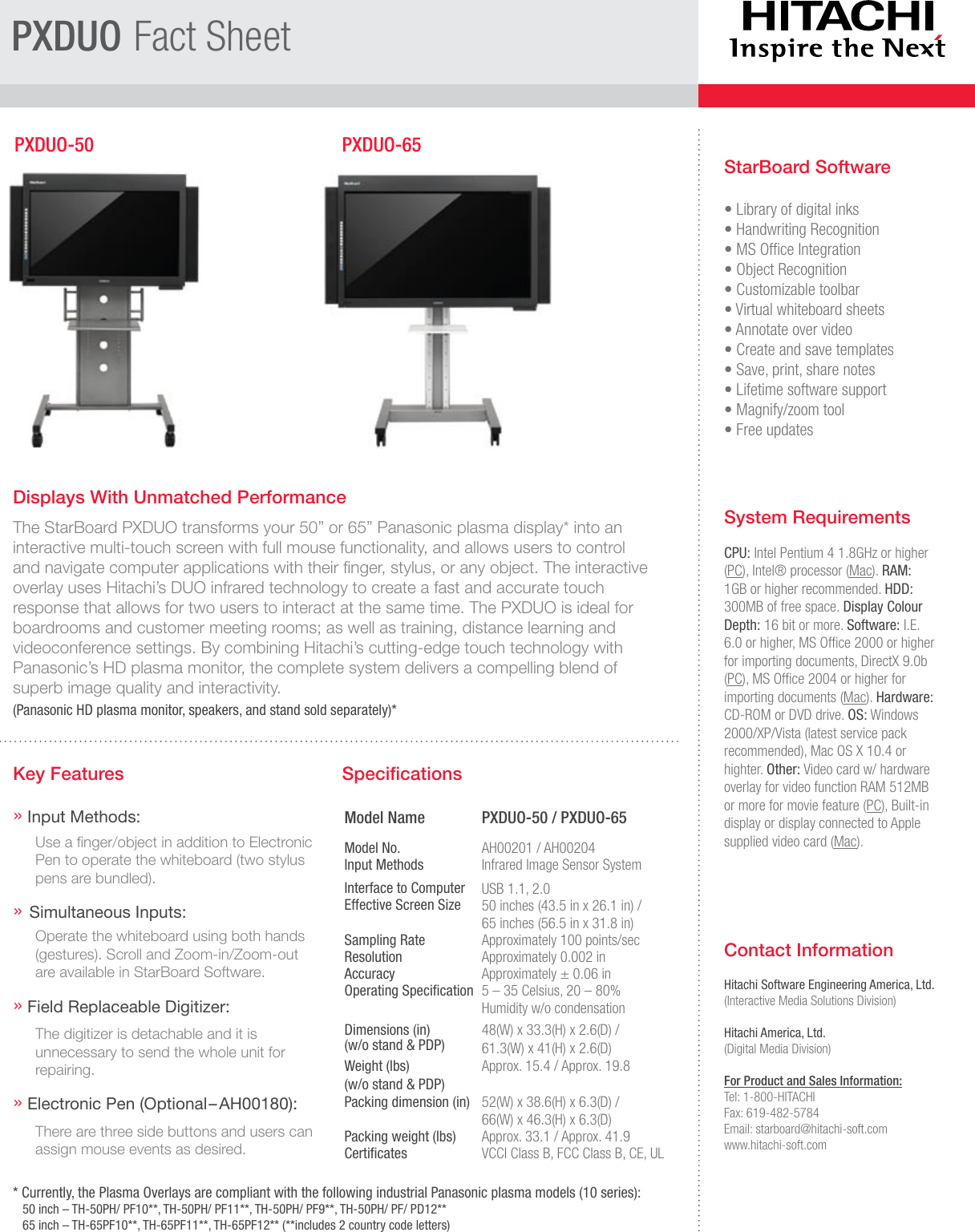 hitachi starboard manual