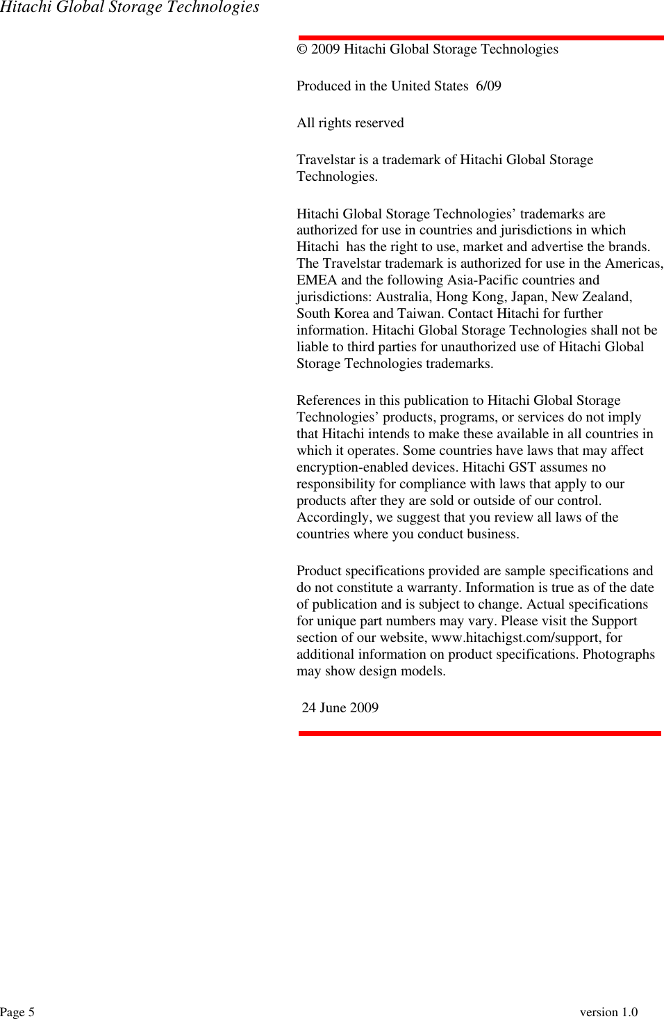 Page 5 of 5 - Hitachi Hitachi-Travelstar-0S03563-Users-Manual TS7K500_IG