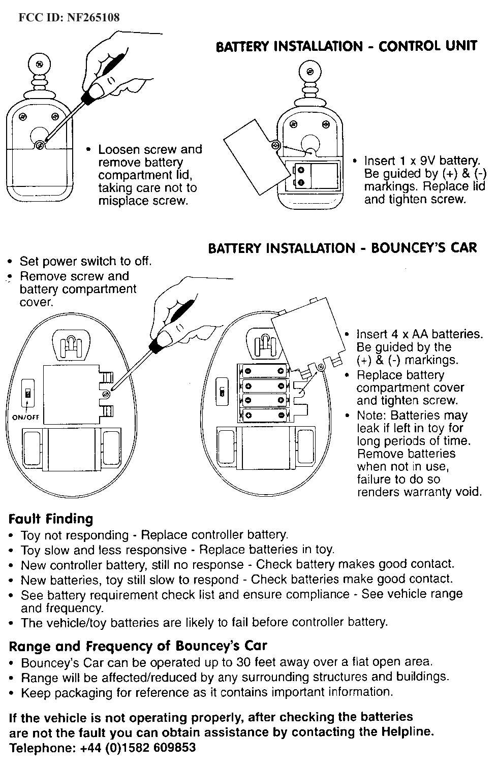 Security/Remote Control Transmitter User Manual