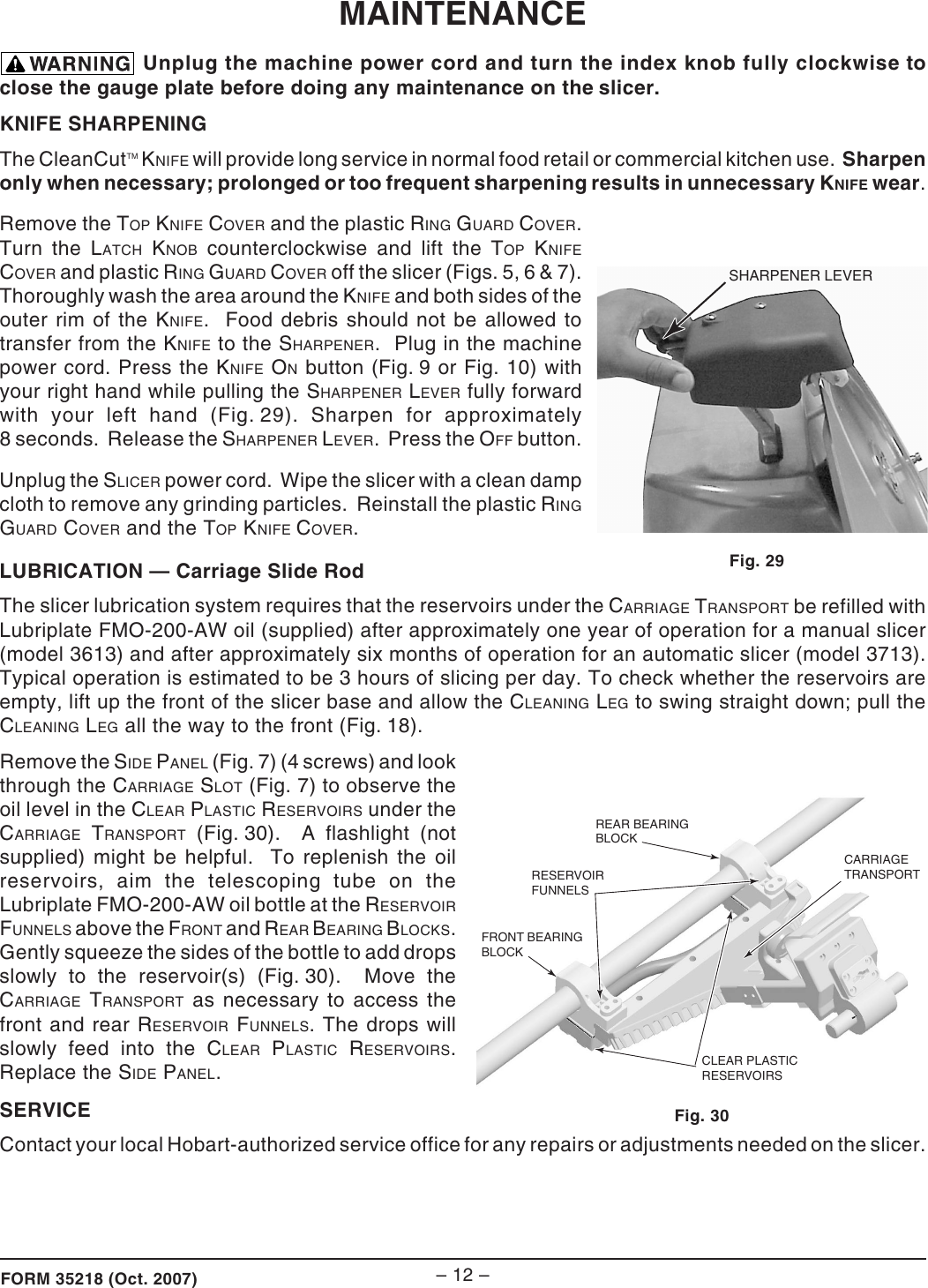 Page 12 of 12 - Hobart Hobart-3613-And-3713-Users-Manual-  Hobart-3613-and-3713-users-manual