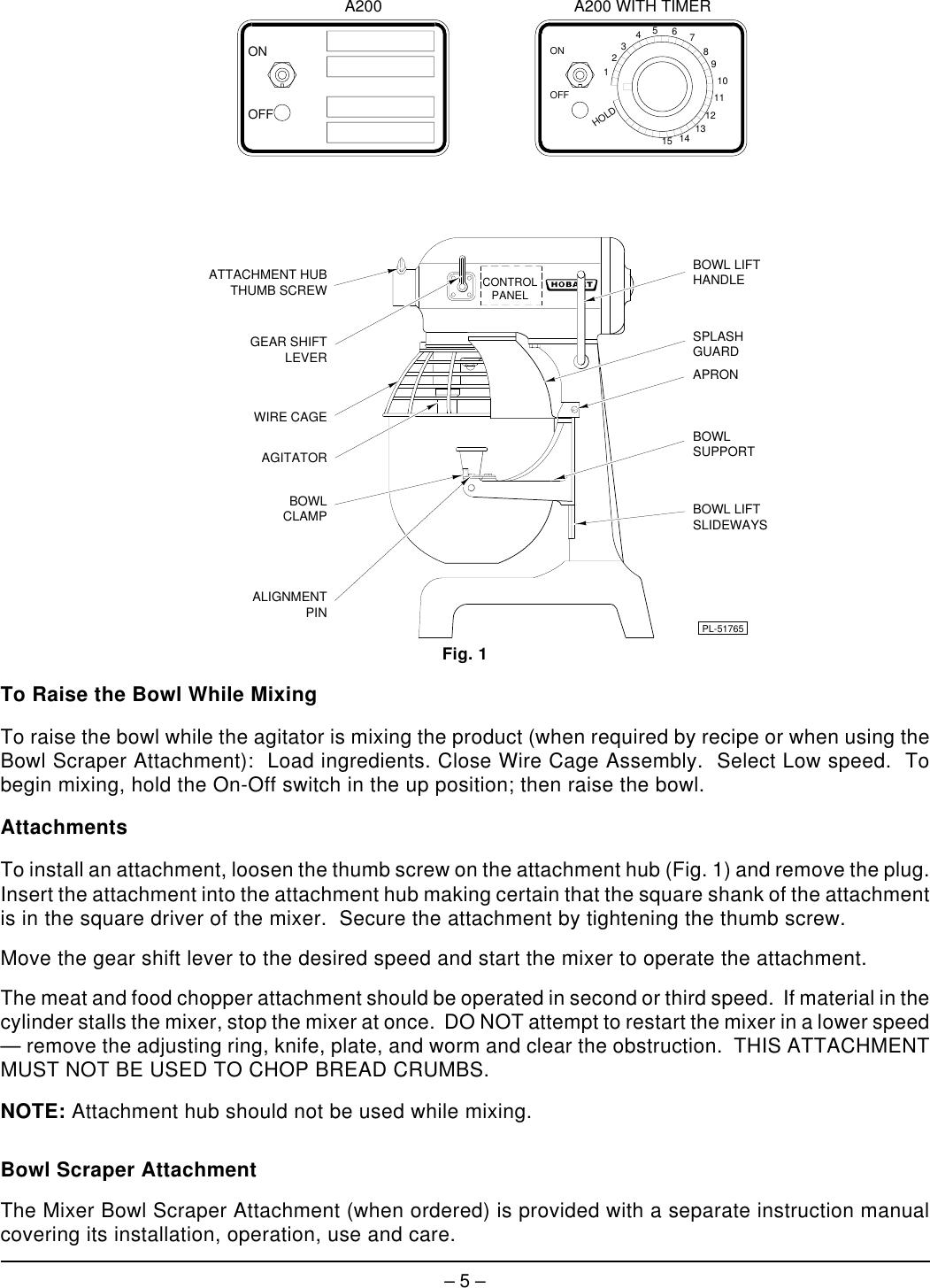 Page 5 of 8 - Hobart Hobart-A200T-Ml-104568-Users-Manual- F-19354  Hobart-a200t-ml-104568-users-manual