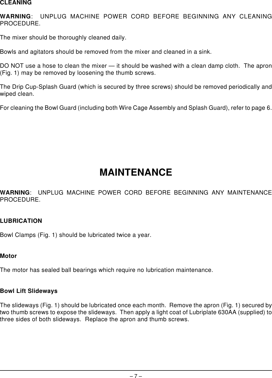 Page 7 of 8 - Hobart Hobart-A200T-Ml-104568-Users-Manual- F-19354  Hobart-a200t-ml-104568-users-manual