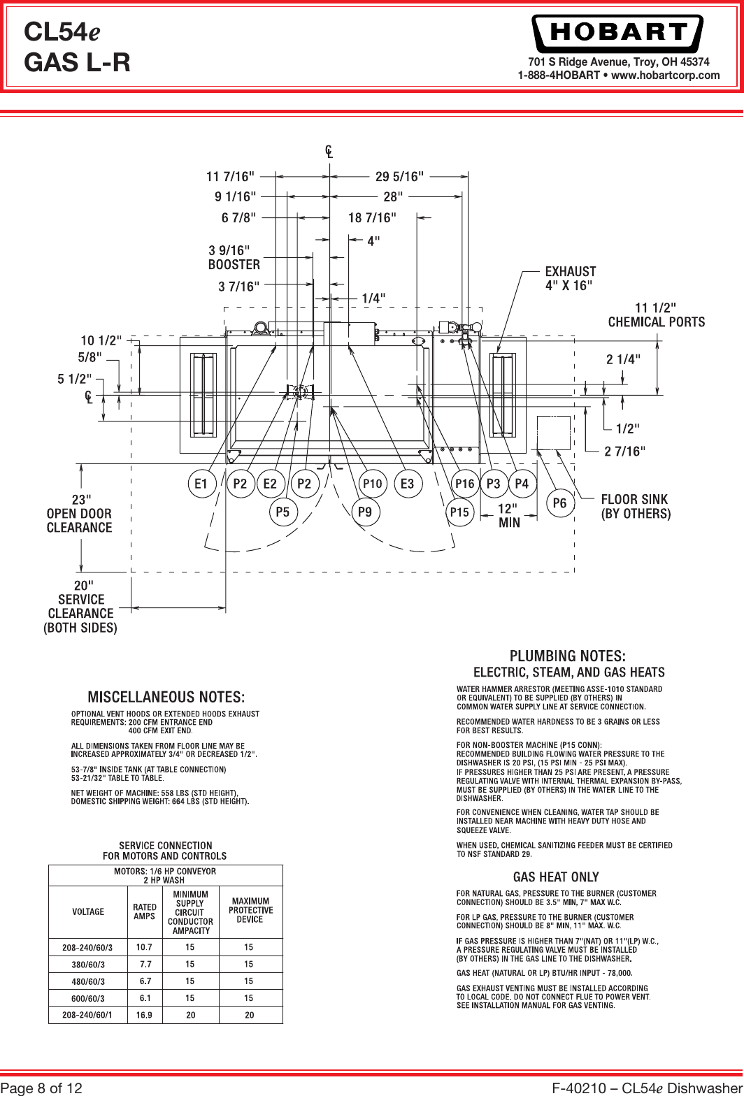 Page 8 of 12 - Hobart Hobart-Cl54E-Users-Manual-  Hobart-cl54e-users-manual